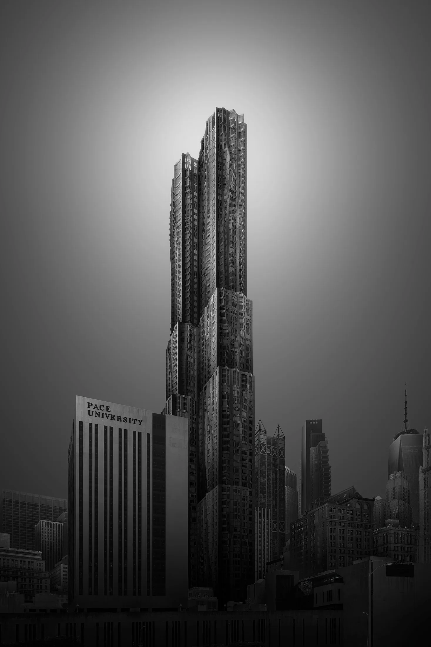 Architecture fine-art en noir et blanc, &eacute;tude de lignes et de volumes