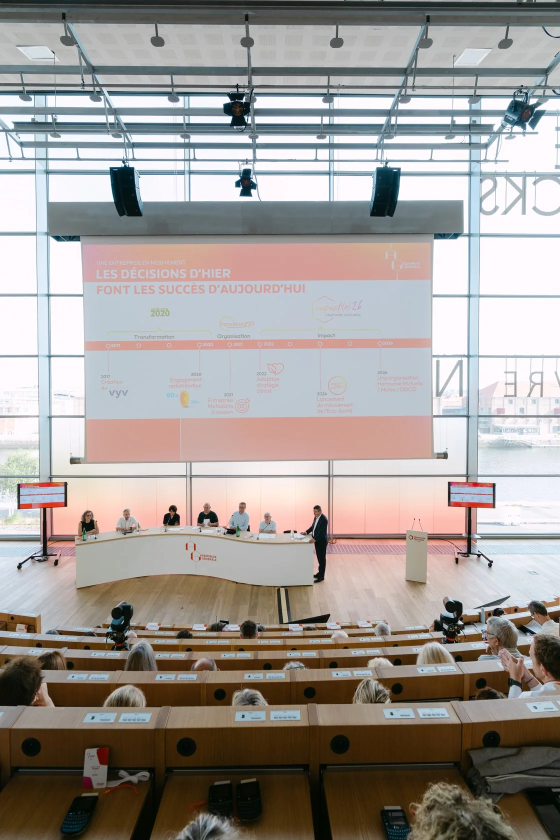 Assembl&eacute;e g&eacute;n&eacute;rale d'Harmonie Mutuelle au Carr&eacute; des Docks