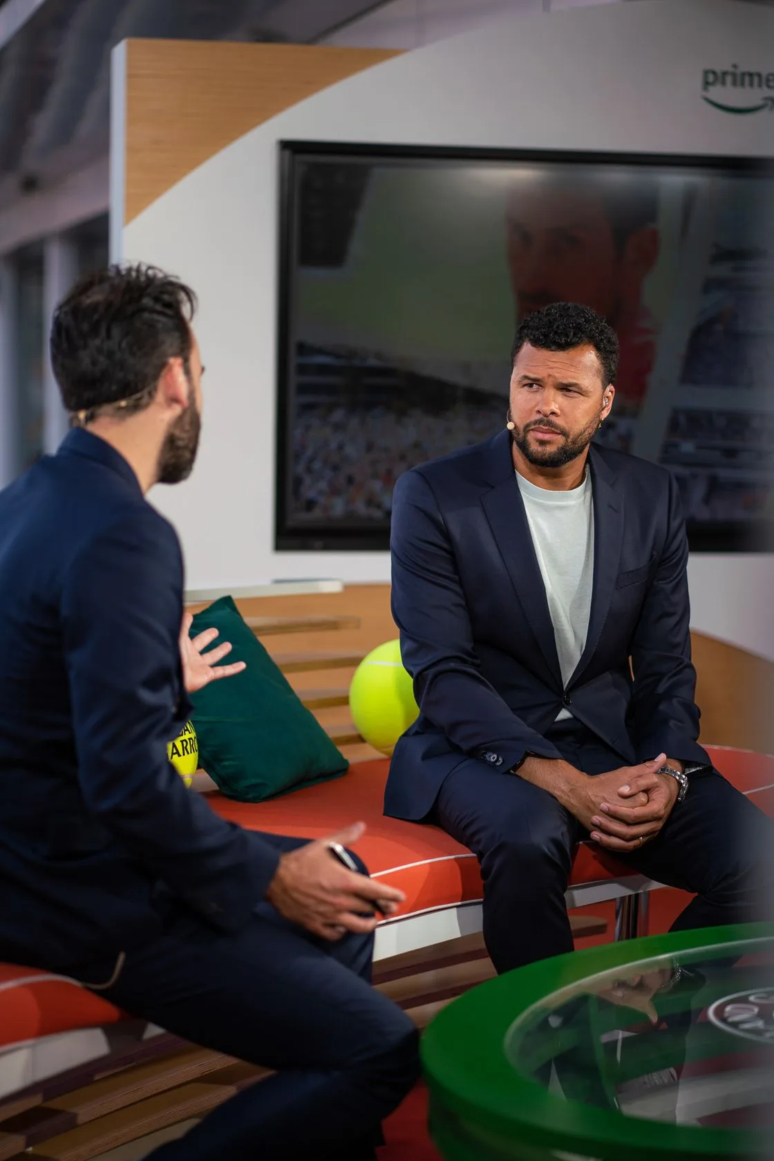Plateau Prime Zone de Prime Video &agrave; Roland-Garros
